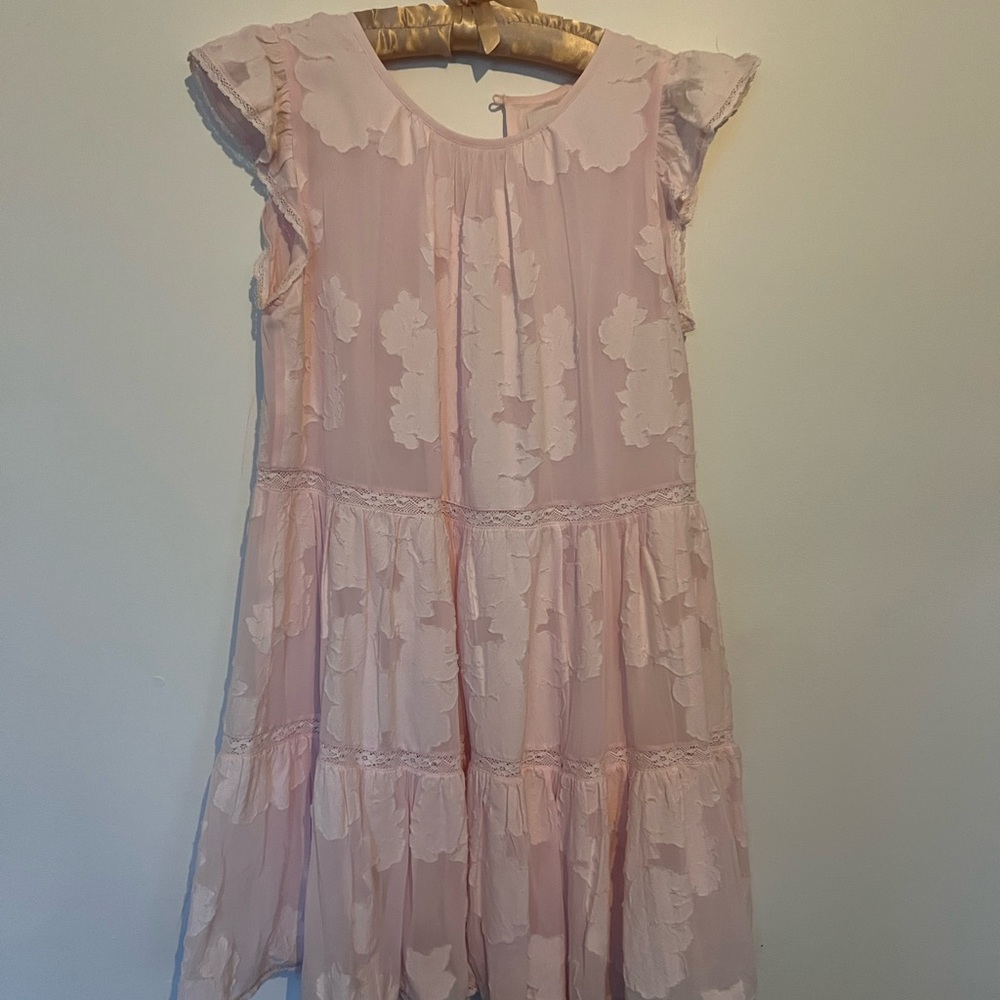 Wilfred Light Pink Dress with Floral Details